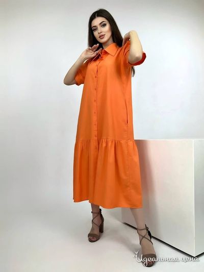 Платье Mario Enzo,цвет оранжевый