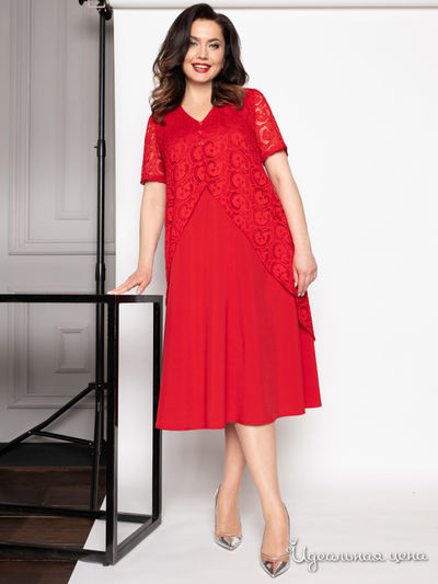 Платье Светская леди (страстная), цвет красный