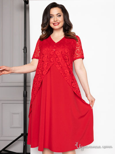 Платье Светская леди (страстная), цвет красный