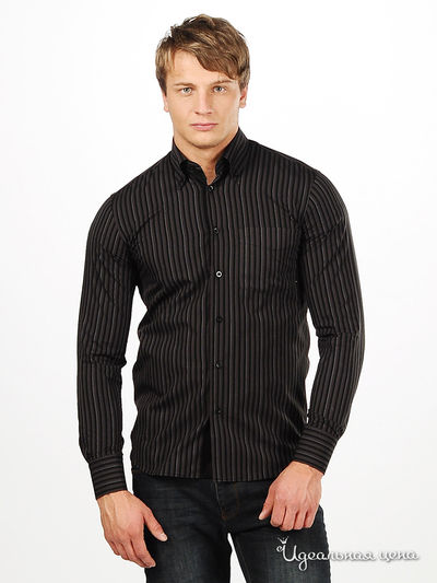 Рубашка Blend&amp;Joop мужская, цвет черный / коричневый