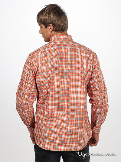 Рубашка Blend&amp;Joop мужская, цвет оранжевый / принт клетка