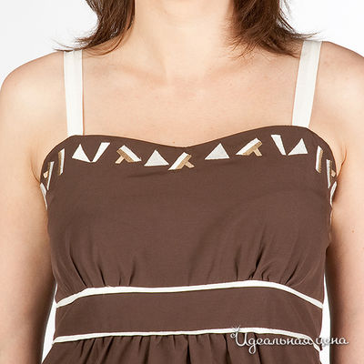 Платье V-mum женское, цвет коричневый
