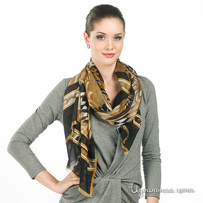 Шарф Laura Biagiotti шарфы, цвет цвет черно-рыжий