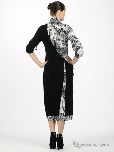 Платье Adzhedo женское, цвет черный / белый