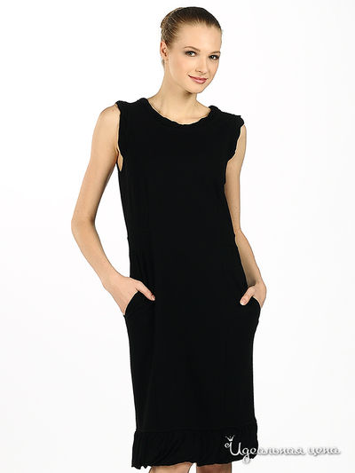 Платье Who`s whi&Moncler, цвет цвет черный