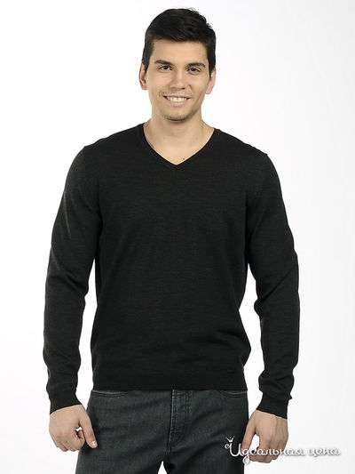 Пуловер Alessandro Bonimi, цвет цвет темно-серый