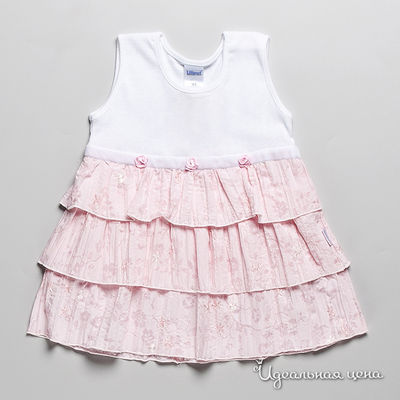 Платье Liliput для девочки, цвет белый / розовый