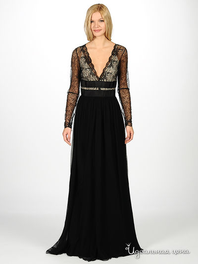 Платье Blugirl Blumarine, цвет цвет черный / бежевый