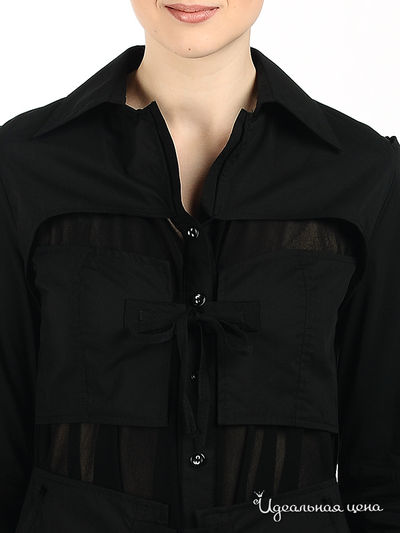 Блуза Mono collection женская, цвет черный