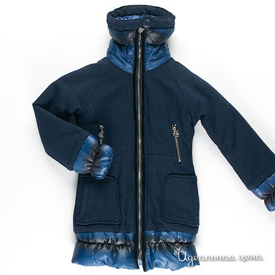 Пальто Fracomina mini, цвет цвет темно-синий