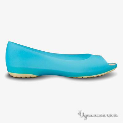 Балетки Crocs, цвет цвет голубой
