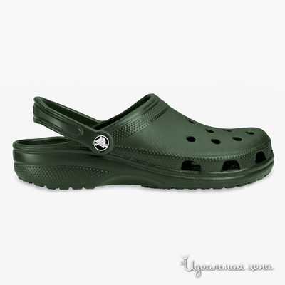 Сабо Crocs, цвет темно-зеленый
