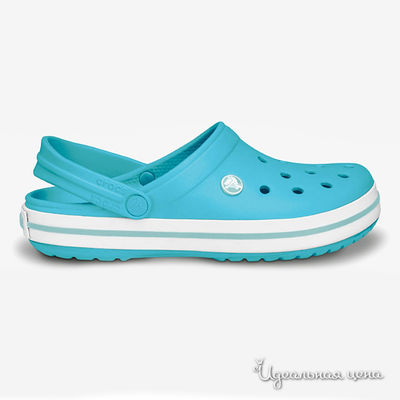 Сабо Crocs, цвет голубой / белый