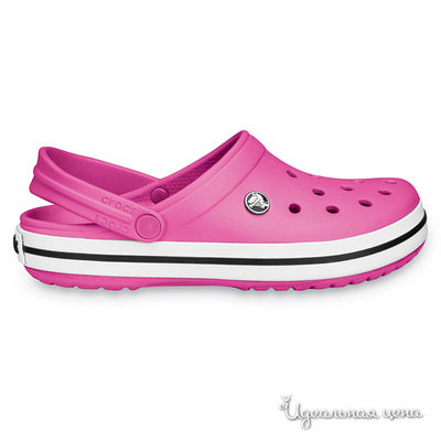 Сабо Crocs, цвет розовый / белый