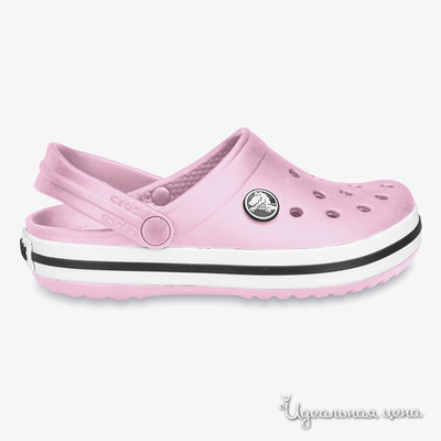 Сабо Crocs, цвет бледно-розовый / белый