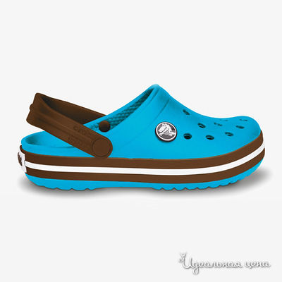 Сабо Crocs, цвет голубой / коричневый