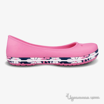 Балетки Crocs, цвет цвет розовый
