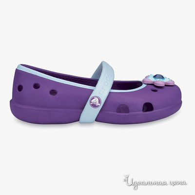Балетки Crocs, цвет цвет фиолетовый / голубой