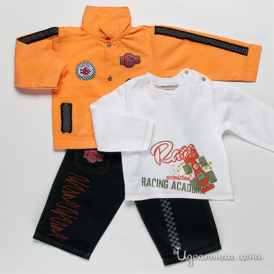Комплект Best for kids для мальчика, цвет черный / оранжевый / белый