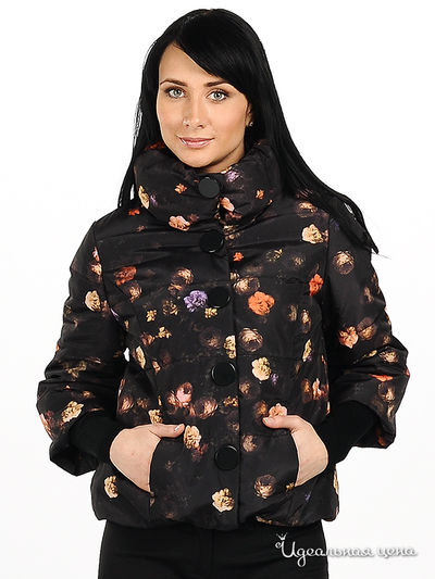 Куртка Lawine, цвет цвет темно-коричневый / принт цветы