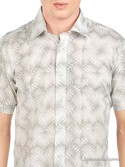 Рубашка Мультибренд мужская, цвет белый / серый
