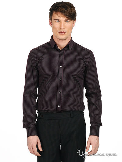 Рубашка Antony Morato, цвет цвет баклажановый / черный