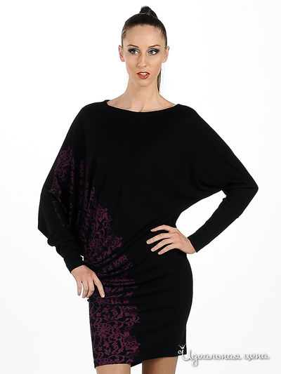 Платье Adzhedo, цвет цвет черный / фиолетовый