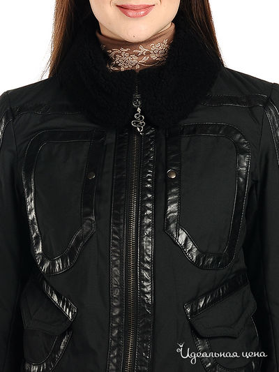 Куртка Ferre, Trussardi, Armani женская, цвет черный