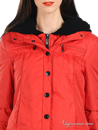 Куртка CORONA женская, цвет красный / черный