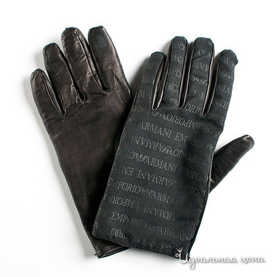 Перчатки Emporio Armani, цвет цвет черный
