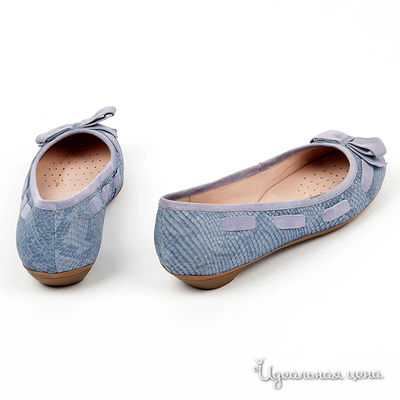 Туфли capriccio женские, цвет голубой / принт рептилия