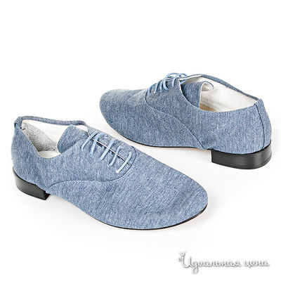 Ботинки Repetto, цвет цвет серо-голубой