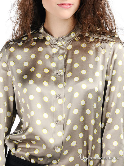 Блуза Мультибренд женская, цвет серо-бежевый