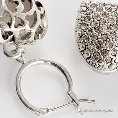 Серьги Skan Jewellery женские, цвет серебряный