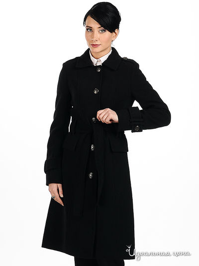 Пальто Мультибренд женское, цвет черный