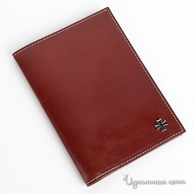 Обложка для паспорта Vasheron мужская, цвет темно-коричневый