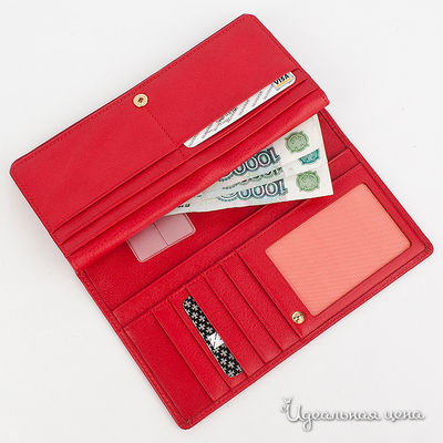 Бумажник Vasheron женский, цвет красный