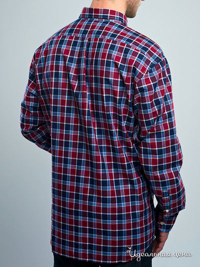 Рубашка JEZEQUEL мужская, цвет темно-синий / красный