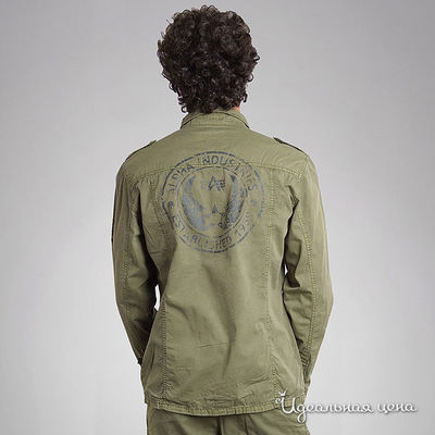 Рубашка Alpha Industries Military цвет &quot;олива&quot;