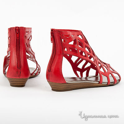 Туфли летние capriccio женские, цвет красный
