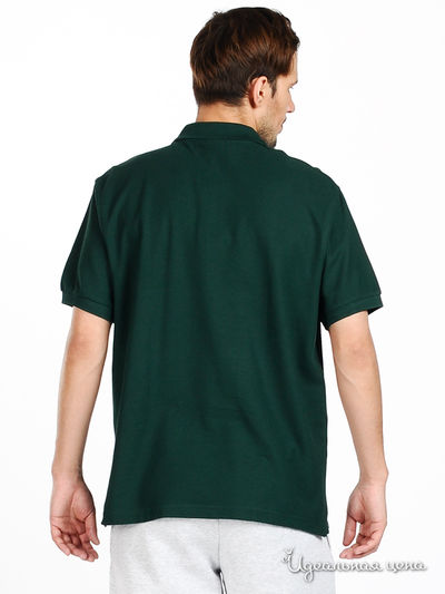 Рубашка-поло Fruit of the Loom мужская, цвет темно-зеленый