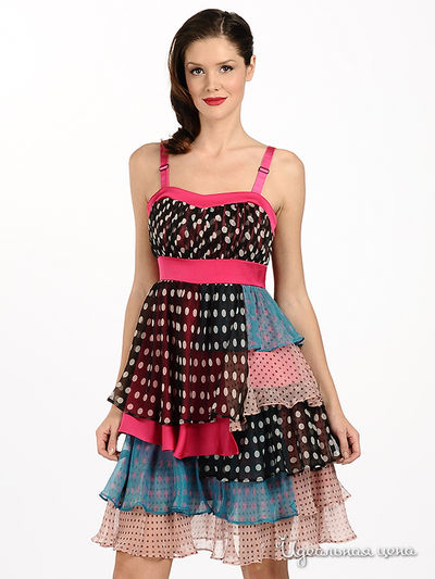 Платье Eleni Viare, цвет цвет розовый / голубой / серый