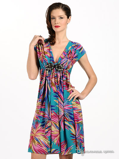 Платье Eleni Viare, цвет цвет розовый / голубой / бирюзовый