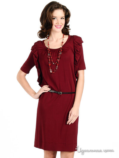 Платье Мультибренд, цвет цвет бордовый