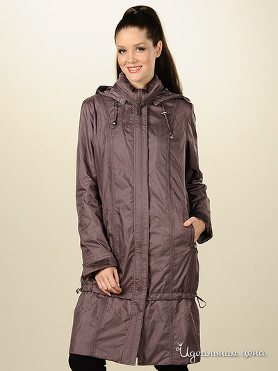 Пальто XcluSive&Soho, цвет цвет баклажановый