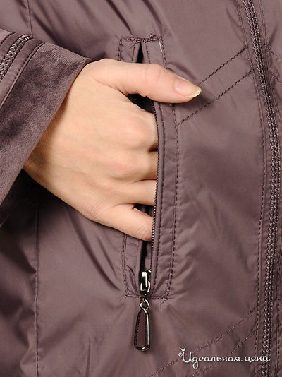 Пальто XcluSive&amp;Soho женское, цвет баклажановый
