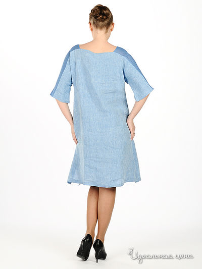 Платье Мультибренд женское, цвет голубой