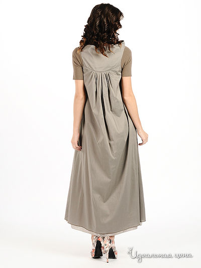 Платье Мультибренд женское, цвет серый