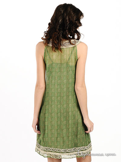 Платье Мультибренд женское, цвет зеленый
