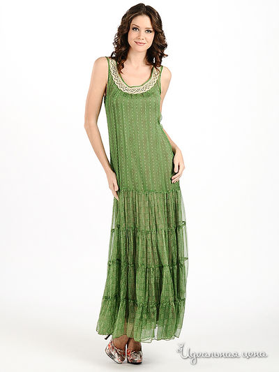 Платье Мультибренд, цвет цвет зеленый